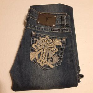 Trinity Ranch Women's Embellished Studded Jeans Size 5